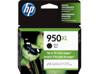 HP 950XL High Yield Black Original Ink Cartridge, CN045AN#140