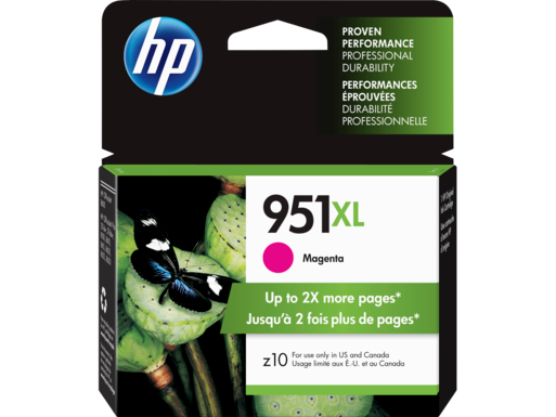 HP 951XL High Yield Magenta Original Ink Cartridge, CN047AN#140