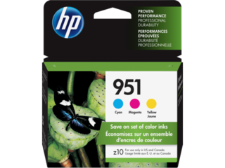 HP 951 3-pack Cyan/Magenta/Yellow Original Ink Cartridges, CR314FN#140 HP 951 3-pack Cyan/Magenta/Yellow Original Ink Cartridges, CR314FN#140