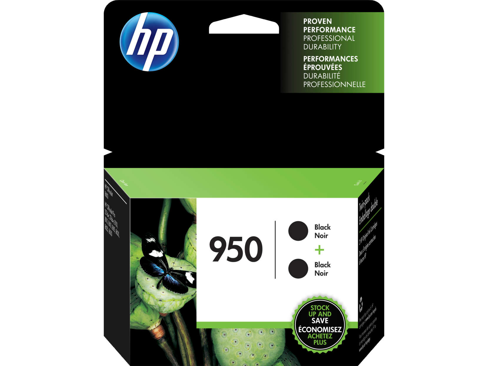 HP 950 2-pack Black Original Ink Cartridges, L0S28AN#140