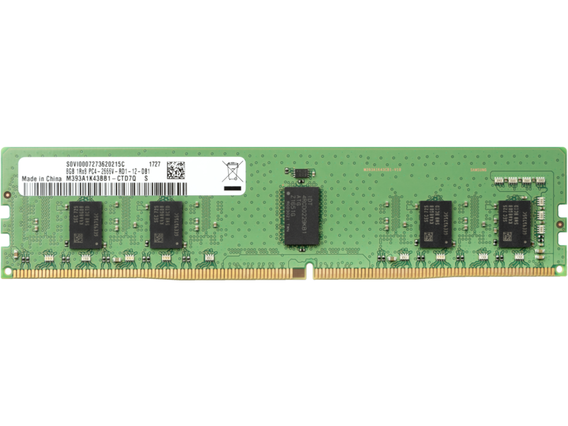 Mémoire RAM DDR4-2666 HP enregistrée ECC 8 Go (1 x 8 Go)