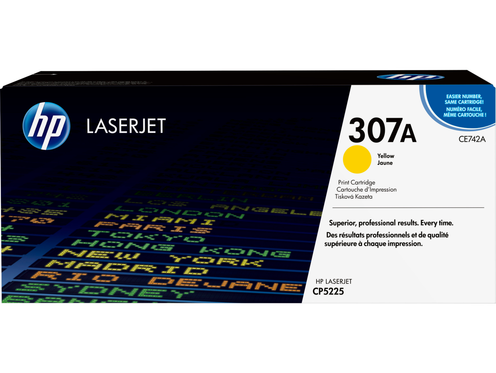 HP 307A Yellow Original LaserJet Toner Cartridge CE743A