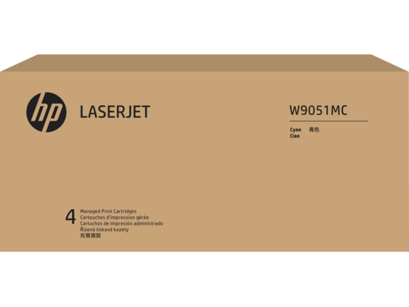 Image for HP W9051MC Cyan Managed LaserJet Toner Cartridge from HP2BFED