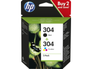 HP 304 3JB05AE fekete/háromszínű tintapatron eredeti kombinált csomag (120/100 old.) 
