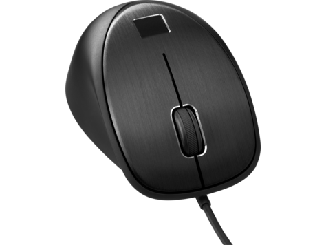 Mouse com sensor de impressão digital USB HP