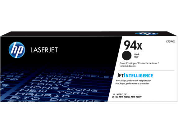 HP Laser Toner Cartridges and Kits, HP 94X High Yield Black Original LaserJet Toner Cartridge, CF294X