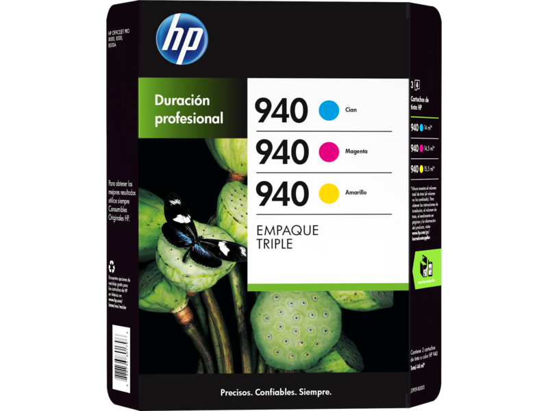 Cartouche HP 940 XL pack Noir et Couleurs pour Officejet Pro 8000/ 8500  series/ 8500A series ALL WHAT OFFICE NEEDS