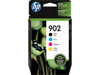 HP 902 4-pack Black/Cyan/Magenta/Yellow Original Ink Cartridges, X4E05AN#140