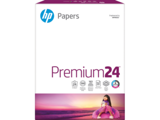 HP Premium24®, 24 lb, 8.5 x 11 in. (216 x 279 mm), 500 sheets, HPJ1124P
