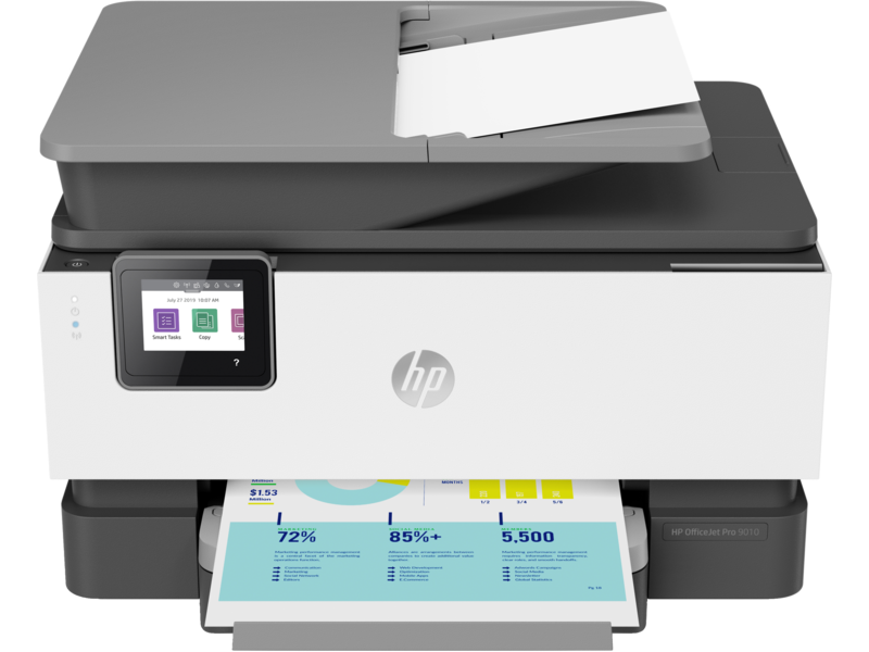 HP OfficeJetPro 9010, Front