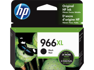 HP 966XL High Yield Black Original Ink Cartridge, 3JA04AN#140