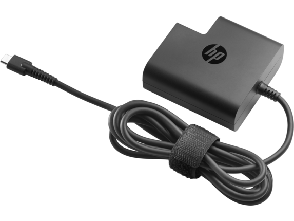 HP® Slim USB Laptop AC Adapter - 65W (G6H47AA#ABA)