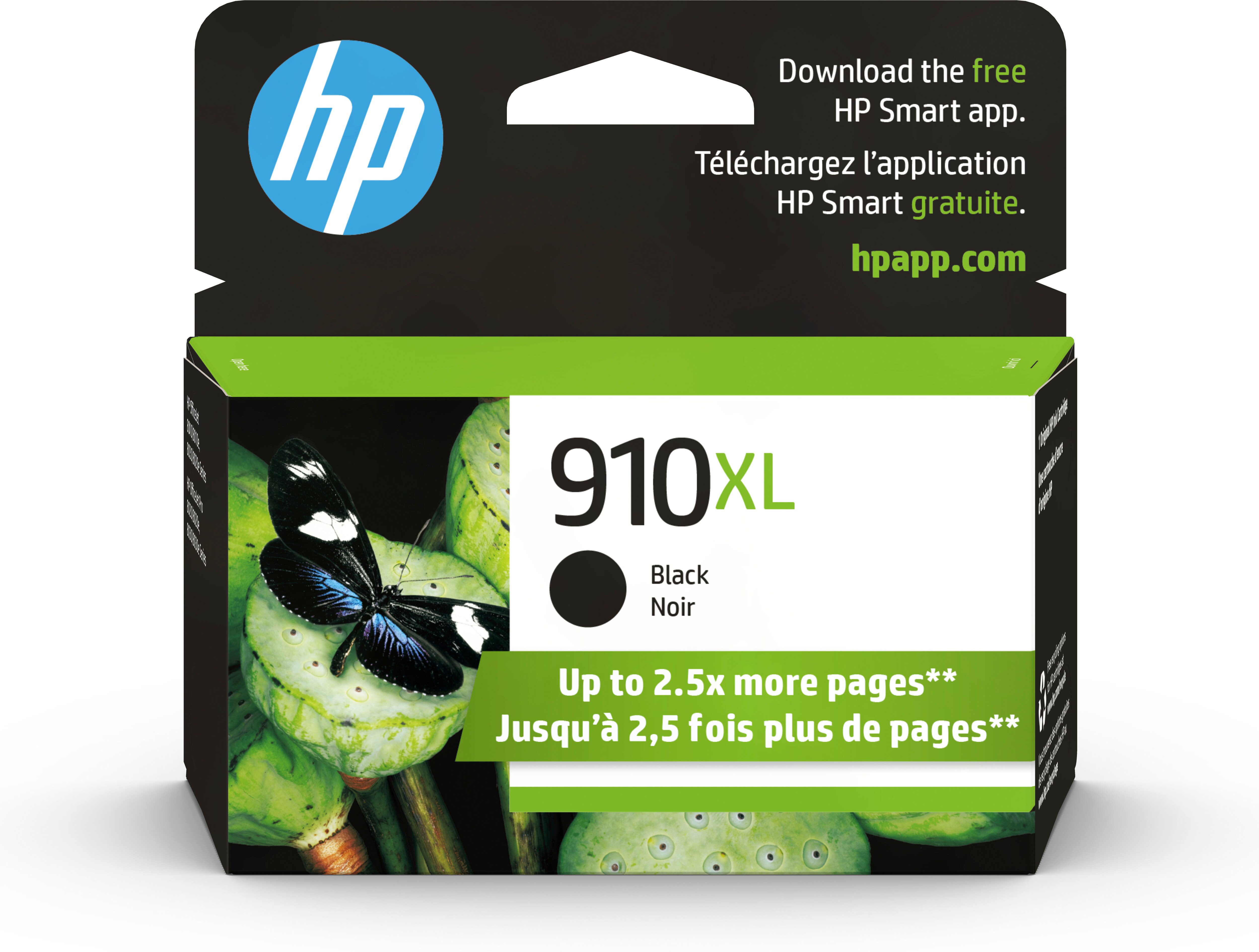 HP 910XL Original Ink Cartridge - Black - Inkjet - High Yield - 825 Pages - 1 Each