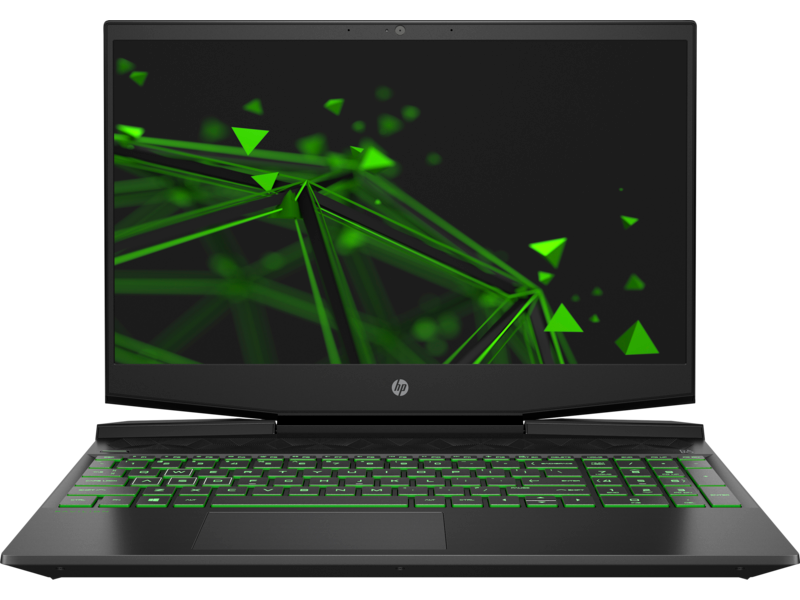 19C1 - HP Pavilion Gaming 15-inch Laptop PC (15, T/NT, Shadow Black/Acid Green, HD Cam, non ODD, non