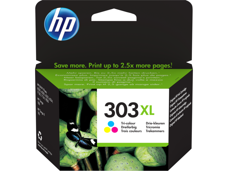 voorbeeld Verscherpen Pidgin HP 303XL originele high-capacity drie-kleuren inktcartridge | HP® België