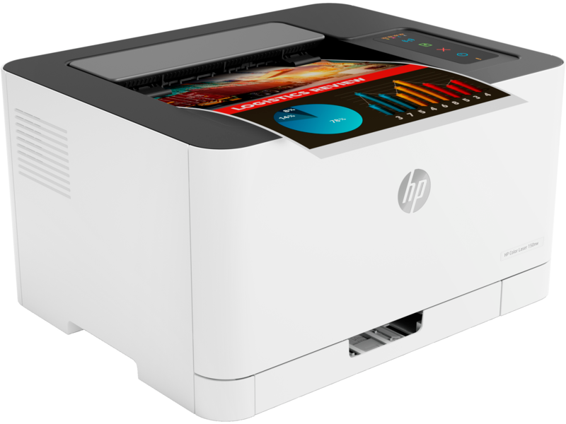 MCT E-Sports Cambodia - #HP Color Laser 150nw .A4 Color Laser Printer,  Perfect for Home .Print only .Print speed up to 19 ppm (black) and 4 ppm ( color) .USB, Ethernet, Wi-Fi *1