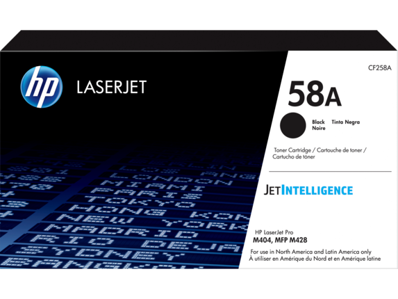 HP Laser Toner Cartridges and Kits, HP 58A Black Original LaserJet Toner Cartridge, CF258A