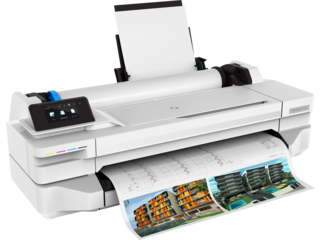 Impresora de Gran Formato HP Designjet T125 1200 x 1200 dpi, Inyección de Tinta térmica, Negro, Cian, Magenta, Amarillo, 60 pph, 0.3 mm, 10 cm 