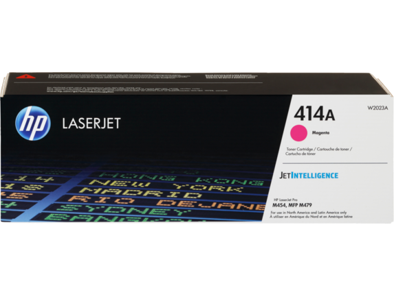 HP Laser Toner Cartridges and Kits, HP 414A Magenta Original LaserJet Toner Cartridge, W2023A