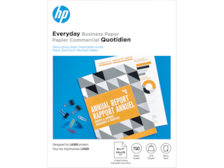 HP Everyday Business Paper, Glossy, 32 lb, 8.5 x 11 in. (216 x 279 mm), 150 sheets 4WN08A