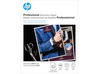 HP Professional Business Paper, Matte, 52 lb, 8.5 x 11 in. (216 x 279 mm), 150 sheets 4WN05A