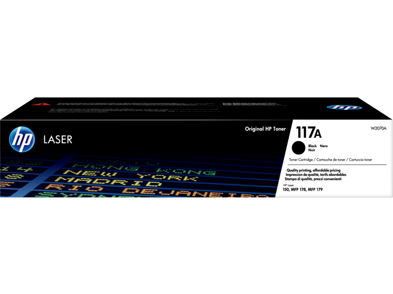 HP 117A Black Toner Cartridge - W2070A W2070-00901a EMEA