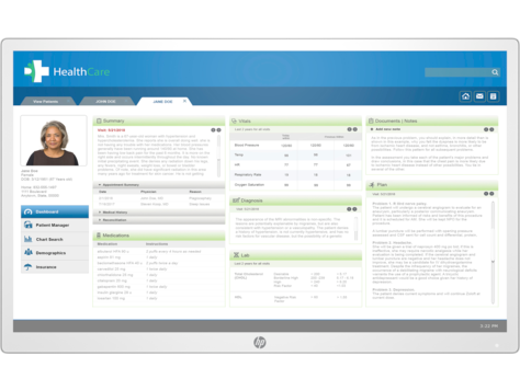 Monitor de revisión clínica HP Healthcare Edition HC271p