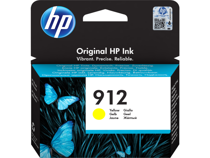 HP 912 Cartouche d'Encre Jaune Authentique (3YL79AE) pour HP