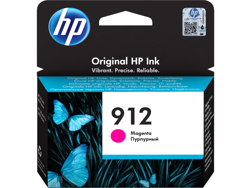 HP 3YL78AE#BGX  HP 912 Cartouche d'encre magenta authentique