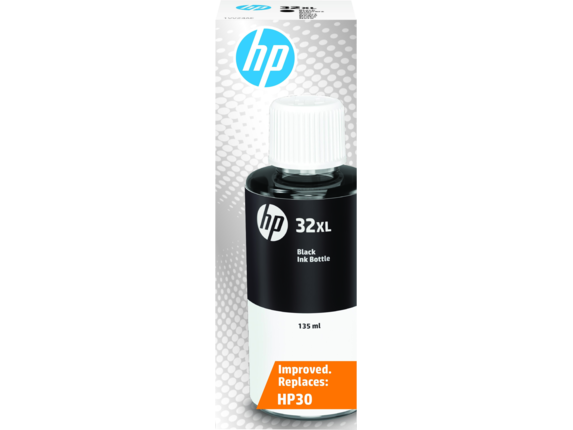 Ink Supplies, HP 32XL 135-ml Black Original Ink Bottle, 1VV24AN