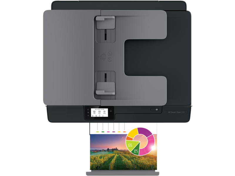 Impresora Multifuncion Hp Smart Tank 530 Sistema Continuo Con Wifi All In  One
