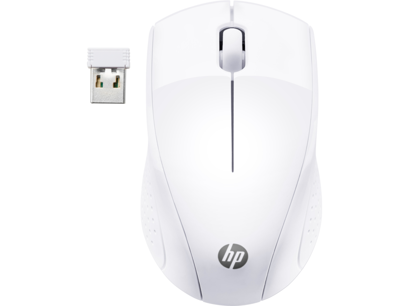 RATO SEM FIOS HP 220B: USB, Branco