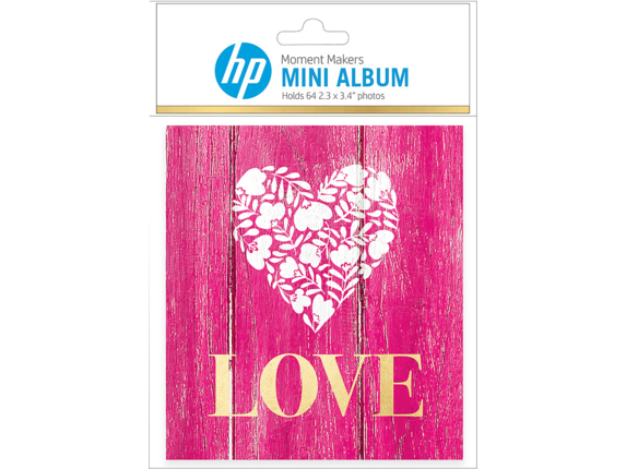 HP Moment Makers 2 x 3-in Love Mini Album, 6ZU84A HP Moment Makers 2 x 3-in Love Mini Album, 6ZU84A