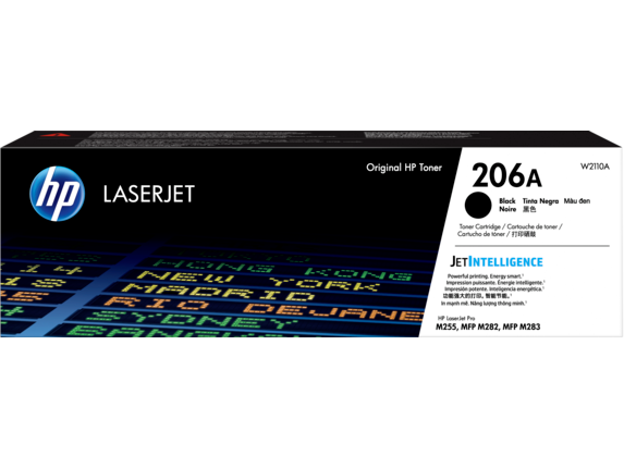 HP Laser Toner Cartridges and Kits, HP 206A Black Original LaserJet Toner Cartridge, W2110A
