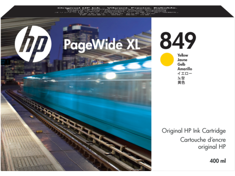 HP 849 1XB38A 400-ml sárga eredeti tintapatron PageWide XL 3900