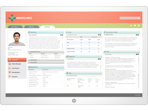 HP Healthcare Edition HC241 écran de contrôle clinique
