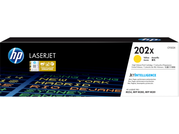 Image for HP 202X High Yield Yellow Original LaserJet Toner Cartridge from HP2BFED