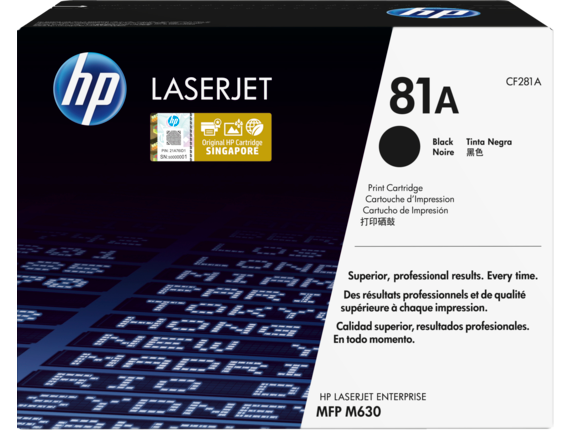 Image for HP 81A Black Original LaserJet Toner Cartridge from HP2BFED