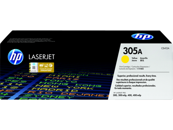 Image for HP 305A Yellow Original LaserJet Toner Cartridge from HP2BFED