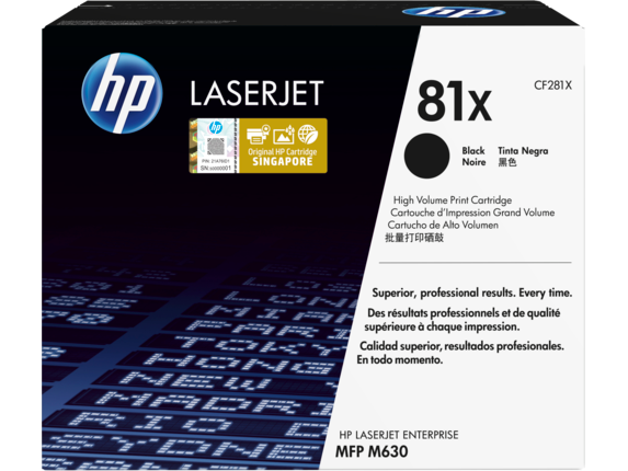 Image for HP 81X High Yield Black Original LaserJet Toner Cartridge from HP2BFED