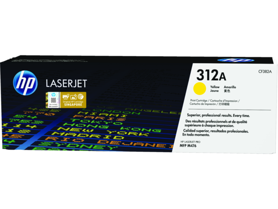 Image for HP 312A Yellow LaserJet Toner Cartridge from HP2BFED