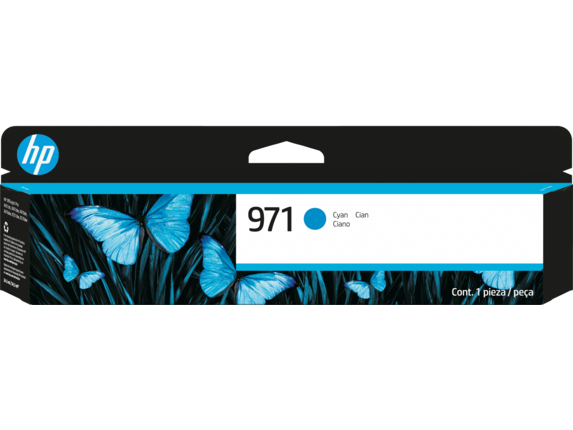 Ink Supplies, HP 971 Cyan Original Ink Cartridge, CN622AM