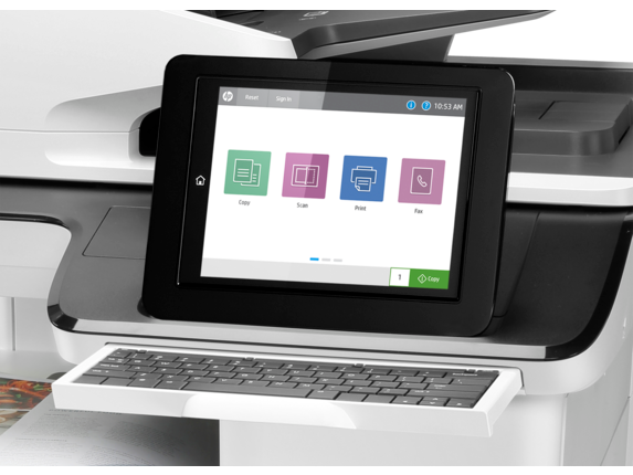 Series 3 of 13 Laser Multifunction Printers, HP Color LaserJet Enterprise Flow MFP M776z