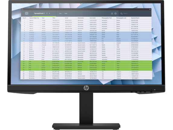 Business Monitors, HP P22h G4 FHD Monitor