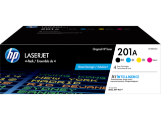 HP 201A 4-pack Black/Cyan/Magenta/Yellow Original LaserJet Toner Cartridges, CF400AQ1