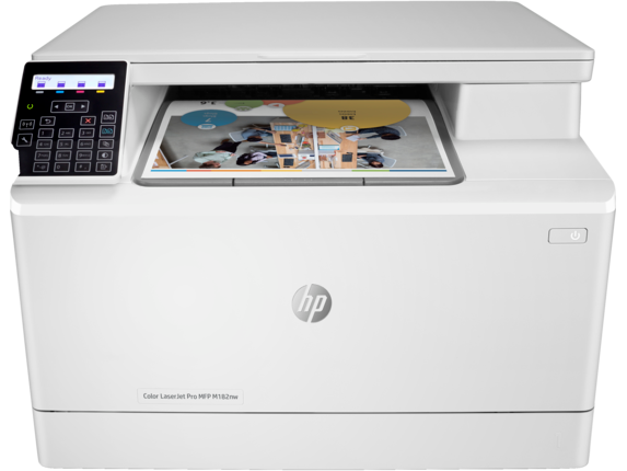 Laser Multifunction Printers, HP Color LaserJet Pro MFP M182nw Certified Refurbished