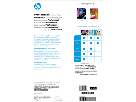 HP 7MV84A InkJet és PageWide professzionális üzleti papír – A3 fényes 180 g/m²