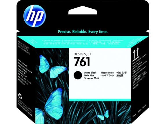 Ink Supplies, HP 761 Matte Black/Matte Black DesignJet Printhead, CH648A