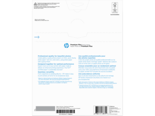 HP Premium Plus Photo Paper, Glossy, 80 lb, 8.5 x 11 in. (216 x 279 mm), 50 sheets CR664A