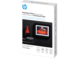 HP Premium Plus Photo Paper, Satin, 80 lb, 4 x 6 in. (101 x 152 mm), 100 sheets CR666A